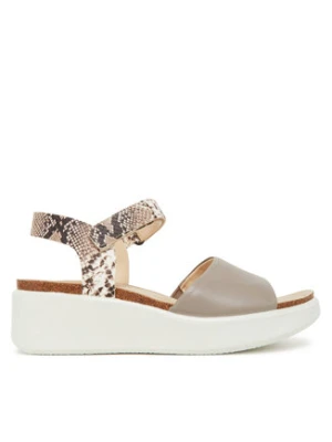 ECCO Sandały Flowt Wedge Cork 27231361166 Beżowy