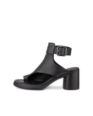 ECCO Sculpted Sandal LX 55 - Damskie skórzane sandały na obcasie - Czarny - Size: (UK 6.5-7)