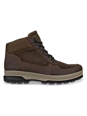 Ecco Skórzane botki "Rugged Track" w kolorze brązowym rozmiar: 41