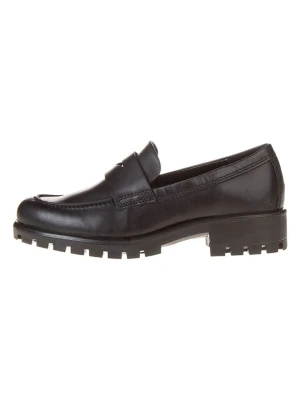 Ecco Skórzane slippersy "Modtray" w kolorze czarnym rozmiar: 38