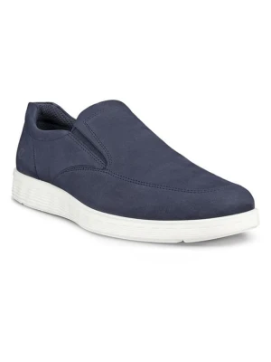 Ecco Skórzane slippersy "S Lite Hybrid" w kolorze granatowym rozmiar: 43