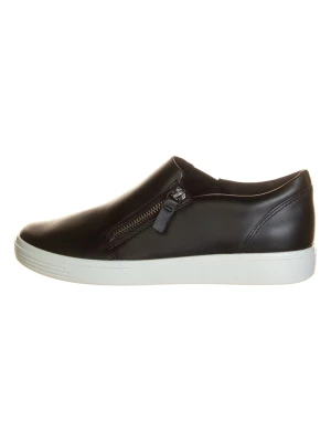 Ecco Skórzane slippersy "Soft Classic" w kolorze czarnym rozmiar: 41