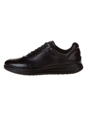 Ecco Skórzane sneakersy "AQUET" w kolorze czarnym rozmiar: 42