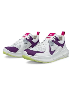 Ecco Skórzane sneakersy "Biom 2.2" w kolorze biało-fioletowym rozmiar: 39
