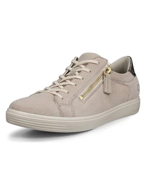 Ecco Skórzane sneakersy "Classic" w kolorze beżowym rozmiar: 37