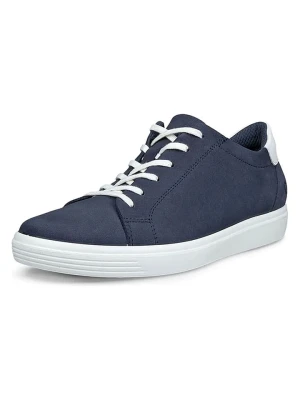 Ecco Skórzane sneakersy "Classic" w kolorze granatowo-białym rozmiar: 36