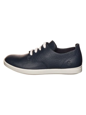 Ecco Skórzane sneakersy "Leisure" w kolorze granatowym rozmiar: 40