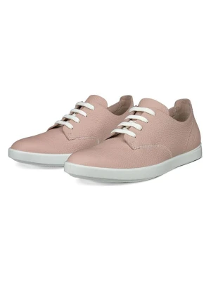 Ecco Skórzane sneakersy "Leisure" w kolorze jasnoróżowym rozmiar: 40