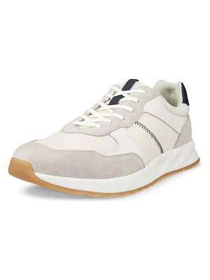 Ecco Skórzane sneakersy "Otm" w kolorze beżowo-granatowo-białym rozmiar: 41