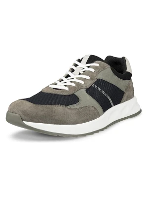 Ecco Skórzane sneakersy "Otm" w kolorze czarno-oliwkowym rozmiar: 40