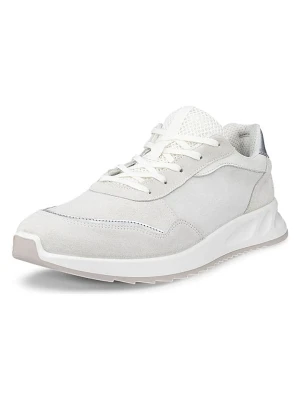 Ecco Skórzane sneakersy "Otm" w kolorze szaro-srebrnym rozmiar: 41