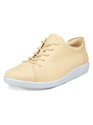 Ecco Skórzane sneakersy "Soft 2.0" w kolorze żółtym rozmiar: 41