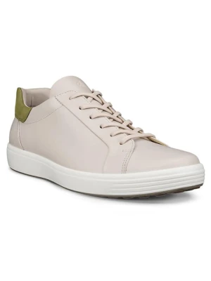 Ecco Skórzane sneakersy "Soft 7 M" w kolorze beżowym rozmiar: 44