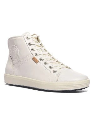 Ecco Skórzane sneakersy "Soft 7" w kolorze białym rozmiar: 38