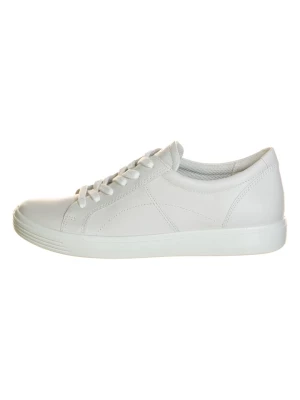 Ecco Skórzane sneakersy w kolorze białym rozmiar: 41