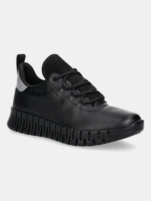 Ecco sneakersy skórzane Gruuv Sneaker Lea Gtx męskie kolor czarny 218233-01001