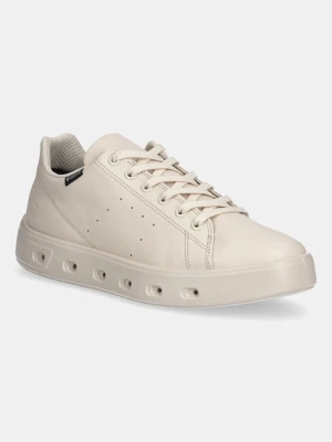 Ecco sneakersy skórzane Street 720 Lea Gtxs damskie kolor beżowy 209763-01378
