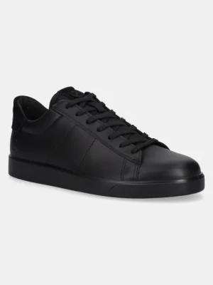 Ecco sneakersy skórzane Street Lite Sneaker Lea męskie kolor czarny 521304-51052