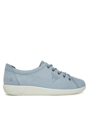 ECCO Sneakersy Soft 2.0 Tie 20650302434 Niebieski