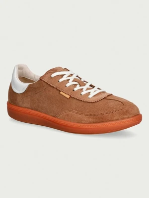 Ecco Soft 11 sneakersy damskie skórzane brązowy