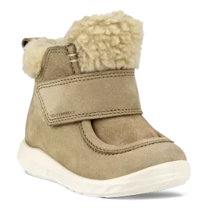 ECCO SP.1 Lite Infant - Dziecięce wodoodporne nubukowe buty - Beżowy - Size: (UK 8.5-9)