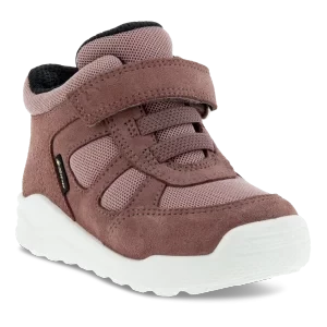 ECCO Urban Mini - Dziecięce zamszowe botki Gore-Tex - Różowy - Size: (UK 6-6.5)