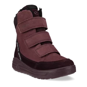 ECCO Urban Snowboarder - Dziecięce nubukowe buty zimowe Gore-Tex - Fioletowy - Size: (UK 9.5)