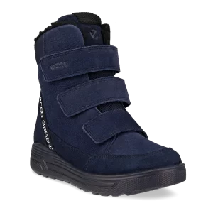 ECCO Urban Snowboarder - Dziecięce nubukowe buty zimowe Gore-Tex - Granatowy - Size: (UK 12.5-13)