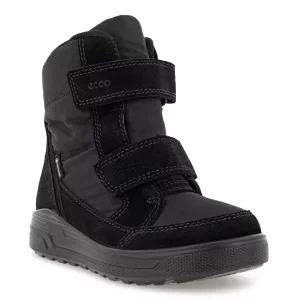 ECCO Urban Snowboarder - Dziecięce zamszowe buty zimowe Gore-Tex - Czarny - Size: (UK 4-4.5)