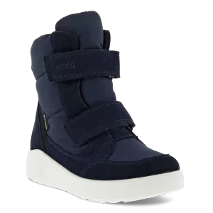 ECCO Urban Snowboarder - Dziecięce zamszowe buty zimowe Gore-Tex - Granatowy - Size: (UK 11-11.5)