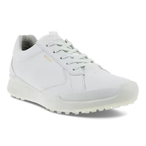 ECCO W Biom Golf Hybrid - Damskie skórzane buty do golfa - Biały - Size: (UK 7.5)