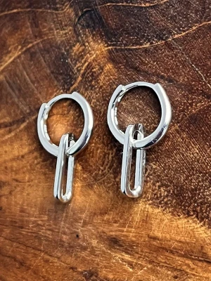 Eclat d'Argent Srebrne kolczyki-kreole rozmiar: onesize