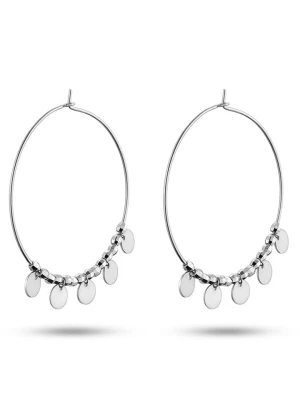 Eclat d'Argent Srebrne kolczyki-kreole rozmiar: onesize