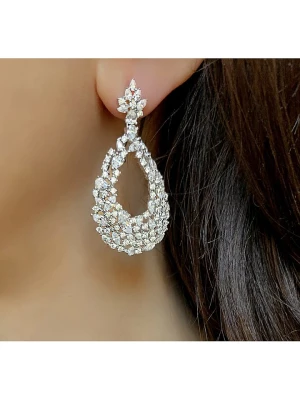 Eclat d'Argent Srebrne kolczyki-wkrętki z cyrkoniami rozmiar: onesize