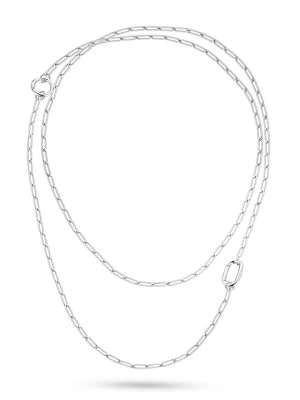 Eclat d'Argent Srebrny naszyjnik - dł. 60 cm rozmiar: onesize