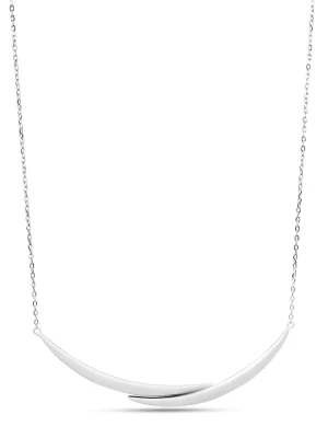 Eclat d'Argent Srebrny naszyjnik z elementem ozdobnym - dł. 39 cm rozmiar: onesize
