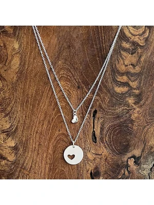 Eclat d'Argent Srebrny naszyjnik z zawieszką - dł. 40 cm rozmiar: onesize