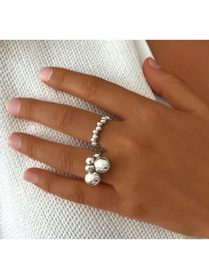 Eclat d'Argent Srebrny pierścionek rozmiar: 52