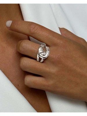 Eclat d'Argent Srebrny pierścionek rozmiar: 56