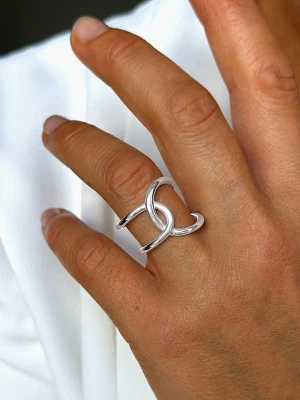 Eclat d'Argent Srebrny pierścionek rozmiar: 52