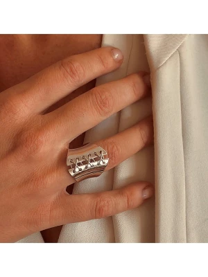 Eclat d'Argent Srebrny pierścionek rozmiar: 58