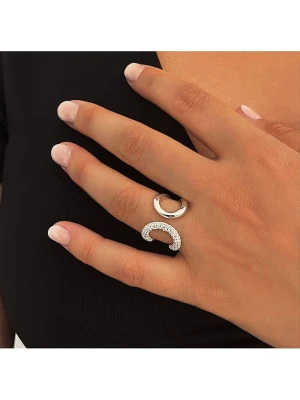 Eclat d'Argent Srebrny pierścionek z cyrkoniami rozmiar: 56