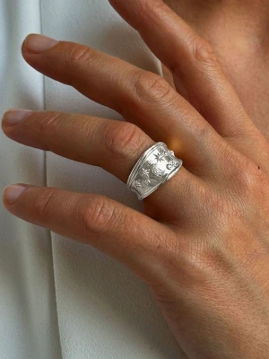 Eclat d'Argent Srebrny pierścionek z cyrkoniami rozmiar: 52