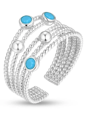 Eclat d'Argent Srebrny pierścionek z cyrkoniami rozmiar: 56