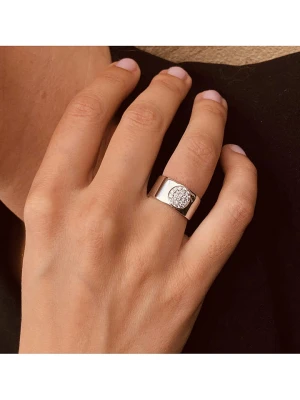 Eclat d'Argent Srebrny pierścionek z cyrkoniami rozmiar: 60
