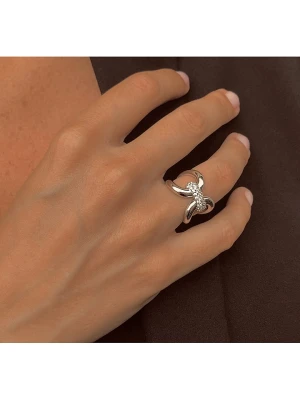 Eclat d'Argent Srebrny pierścionek z cyrkoniami rozmiar: 58