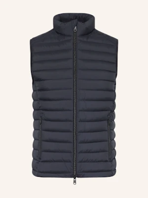 Ecoalf Kamizelka Pikowana blau