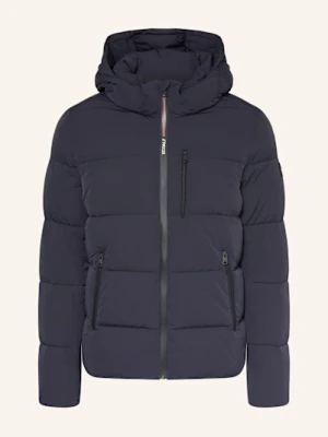 Ecoalf Kurtka Pikowana Bazon Z Odpinanym Kapturem blau