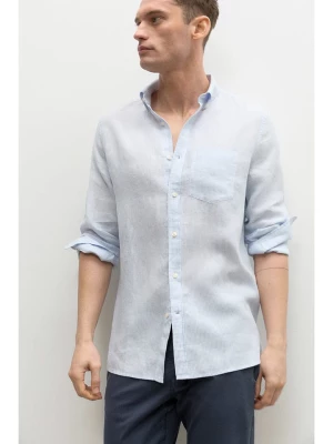 Ecoalf Lniana koszula - Slim fit - w kolorze błękitnym rozmiar: M