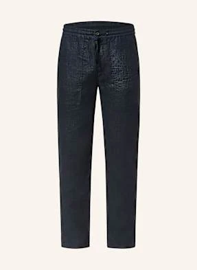 Ecoalf Spodnie Z Lnu Ethic W Stylu Dresowym Slim Fit blau